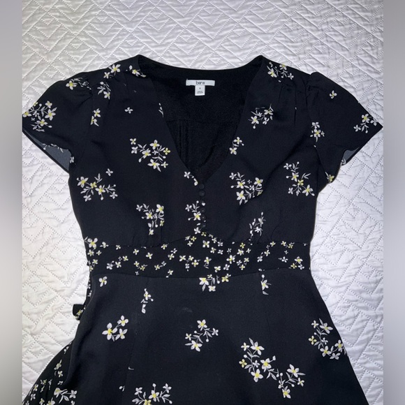 Bar III black floral maxi dress SZ S - Picture 6 of 12